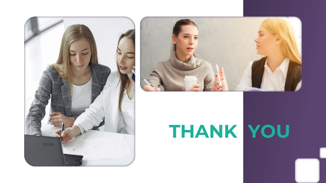 HR Consulting PowerPoint Template Deck thank you slide