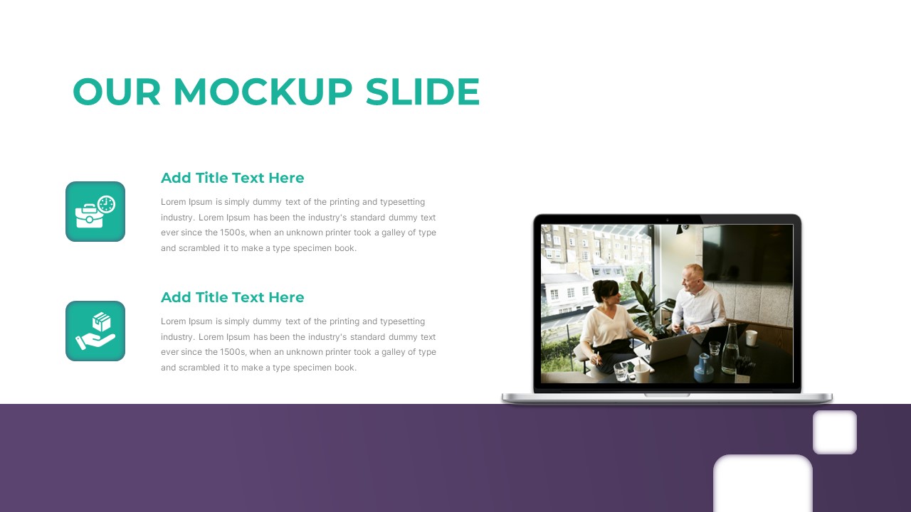 HR Consulting PowerPoint Template Decks mockup slide