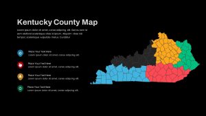 Kentucky County Map PowerPoint Template