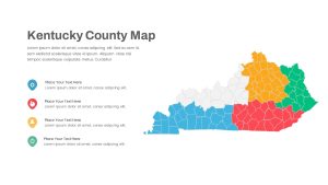 Kentucky County Map PowerPoint Template featured image