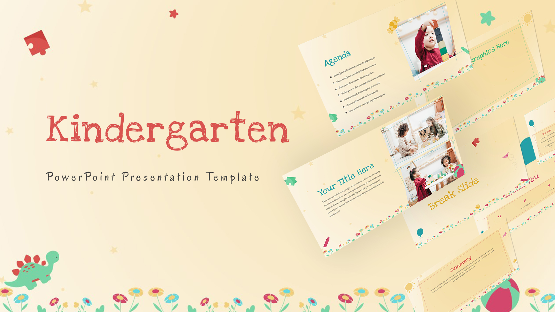 Kindergarten PowerPoint Presentation Theme featured image