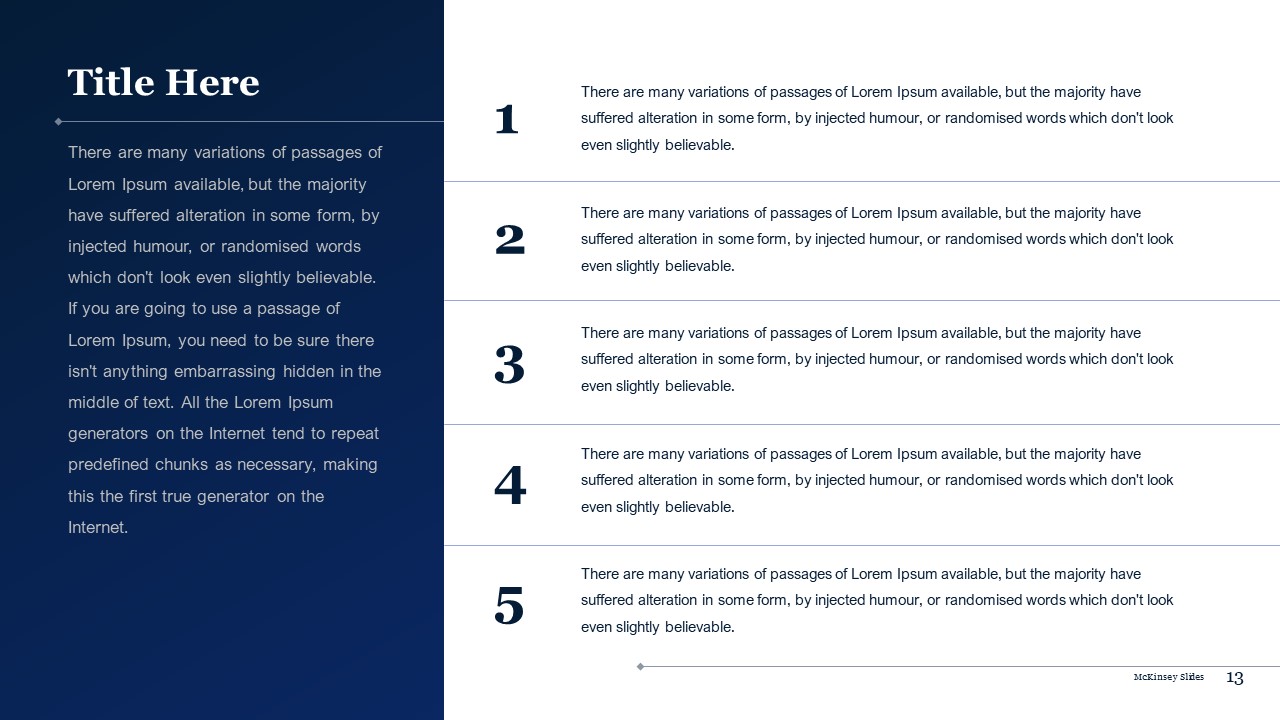 McKinsey Presentation Template Slides For PPT