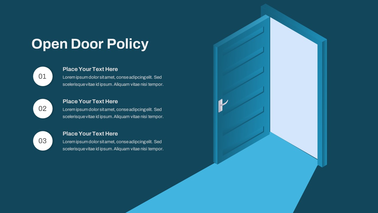 Open Door Policy PPT Template