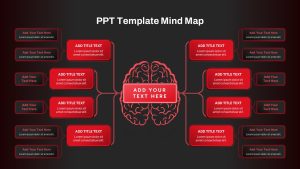 PPT Template Slide Mind Map