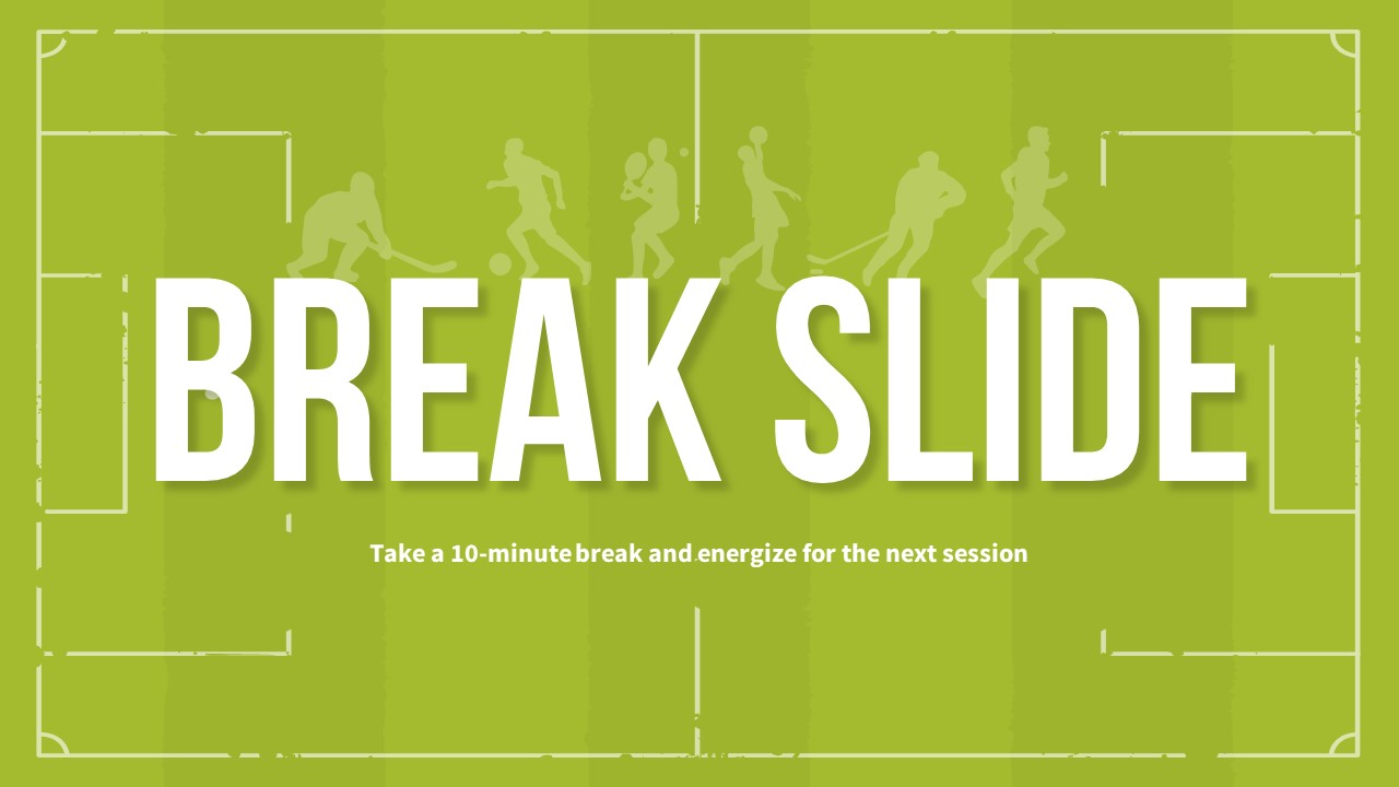 Sports PowerPoint Theme Beak Slide