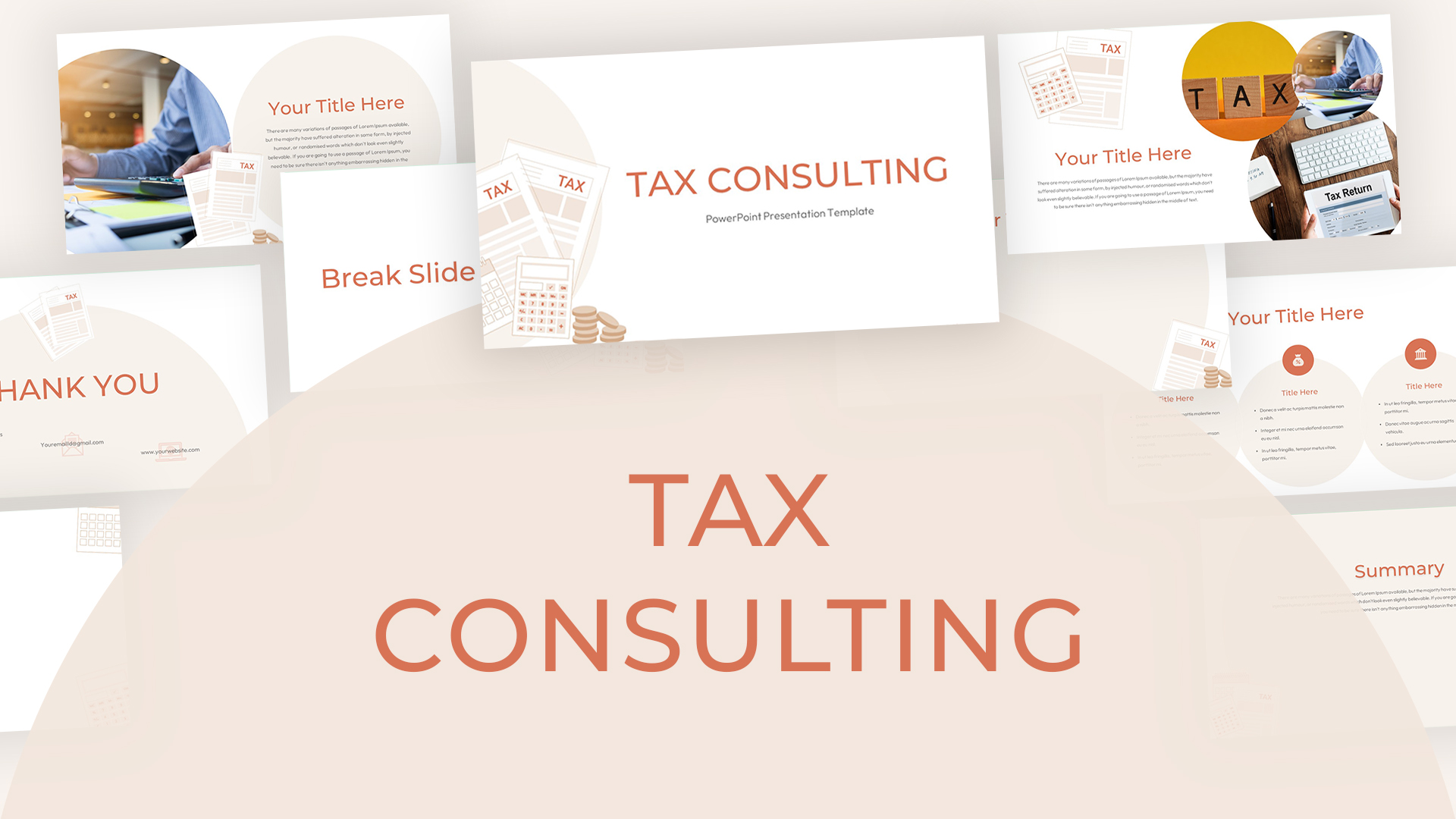 Tax Consulting PowerPoint theme featured image