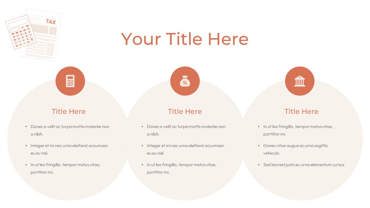 Tax Consulting PowerPoint theme texts