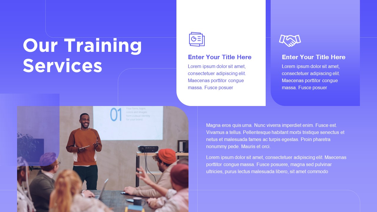 Training PowerPoint Template Free services