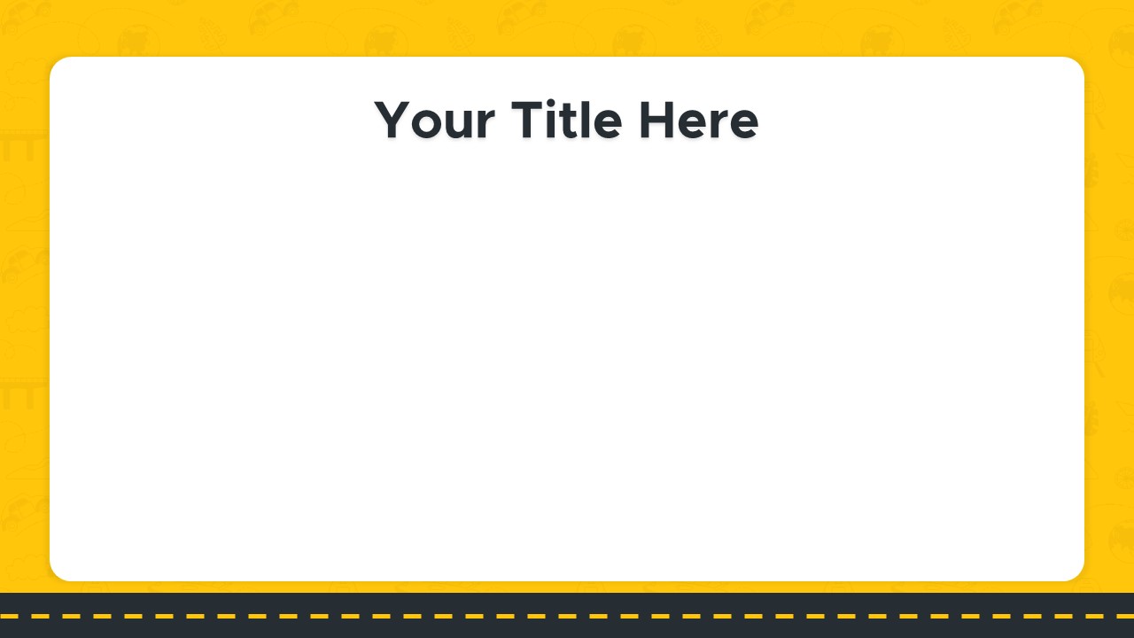 Transportation PowerPoint Theme texts