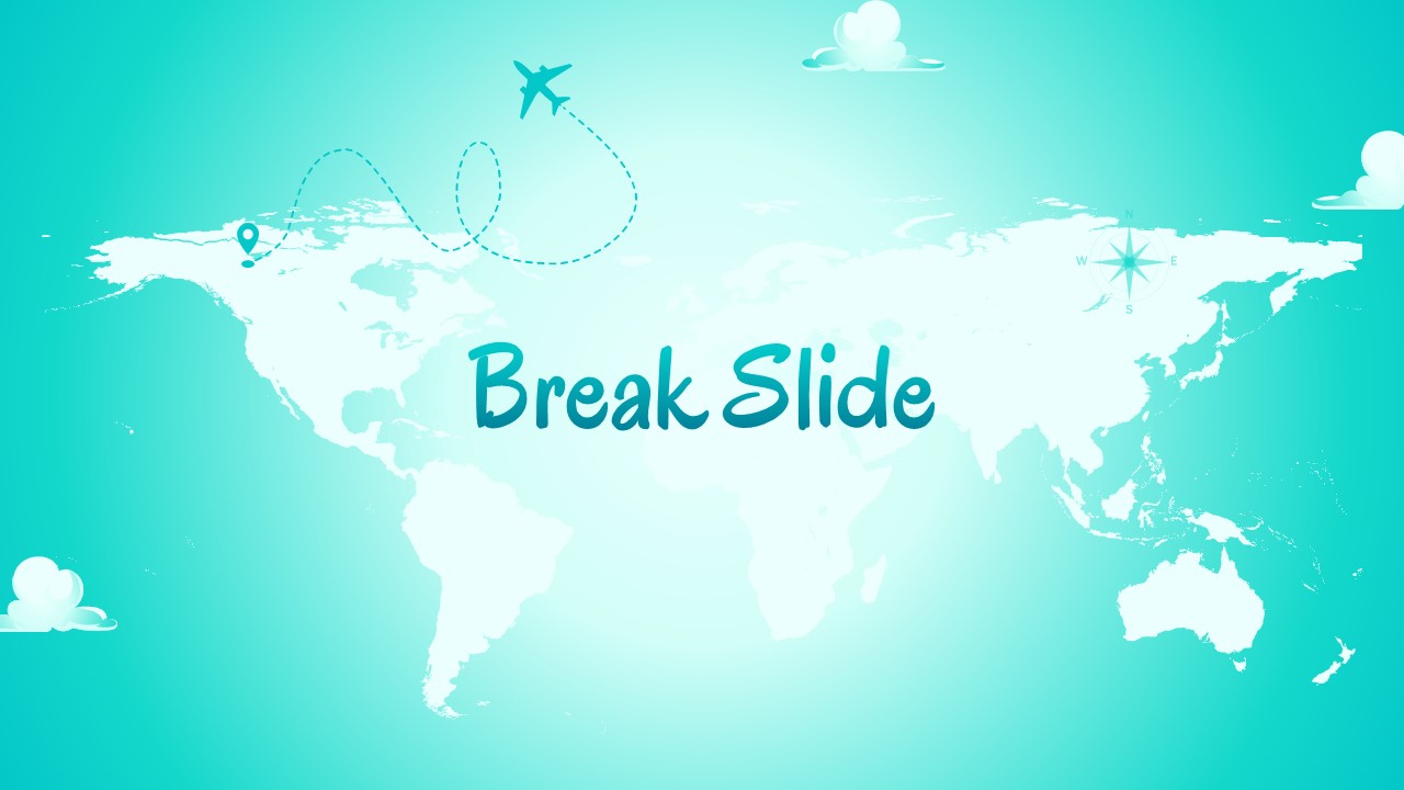 Travel PowerPoint Presentation Theme break slide