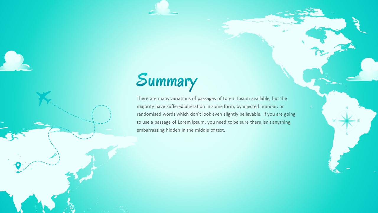 Travel PowerPoint Presentation Theme summary