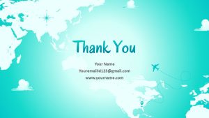 Travel PowerPoint Presentation Theme thank you slide