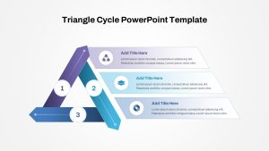 Triangle Cycle PowerPoint Templates white